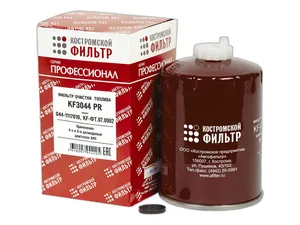 Фильтр очистки топлива тр. АМЗ А-41СИ, А-01МСИ, Д-440/442И, Д-461И, Д-3040, Д-3060С, со сливной пробкой, H=165/D=96/М16х1,5мм., "Профессионал" (044-1117010, KF-ФТГО.07.0002), артикул KF3044 PR