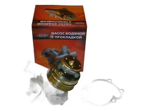 Насос водяной ГАЗель, Соболь дв.ЗМЗ 40522, 40525, 40524, Евро 3, с электро-магнитной муфтой, с прокладкой (4063.1307010-10, 4063-1307010-10), артикул KNG-1307010-63