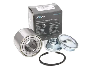 Р/к ступицы LADA Largus, Renault Logan, Duster, Sandero, Megane, NISSAN Note, Micra задней (с гайкой, колпаком и стопрным кольцом) LECAR — ракурс 1