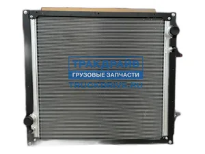 Радиатор водяной SITRAK C7H, HOWO T5G дв.МС13, алюминиевый, 2-х рядный, в составе блока 712W061000065 (712W06100-0066, 712W06100-0065, YZ972553000902, YZ972553000902/1) LUZAR — ракурс 2