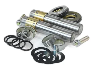 Шкворень ГАЗон NEXT, ПАЗ Вектор NEXT C40R13, C41RB3, C43RB3, C41RС6, C41RС3, 10т. пневмоподвеска, в сб., полный, к-т=шкворень d=40мм.- 2шт.+втулки латунные, под развертку 2шт+ подшипник шкворня HN4020-4шт.+подшипники опорные 8208 (ES149021)- 2шт.+пыльники- 2шт.+крепёж+клинья 2шт.+шайбы регулеровочные (767266), артикул RGC41RB3-3000100