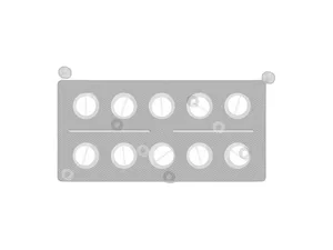 Автолампа диод T20/5(W21/5W) 12V 13 SMD Блистер без цоколя 2-контактная белая, габариты, стопы 2шт. (S08201201)