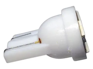 Автолампа диод T8,5(T4W) 12V 4 SMD диодов с цоколем BA9S 1-конт конус, белая, габариты, номер min10 (S08201225), артикул SBA9S-4SMD-3528