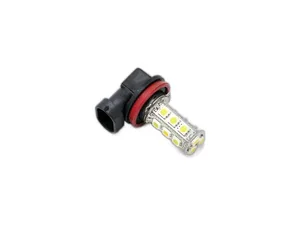 Автолампа диод H11 12V 18 SMD диодов 1-контактная с цоколем с линзой белая, ближний, дальний свет (S08201007) Skyway — ракурс 1