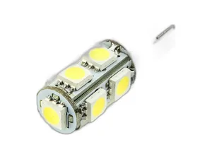 Автолампа диод H3 12V 9 SMD диодов 1-контактная белая, к-т 2 шт., ближний, дальний свет, противотуманные фары (S08201013), артикул SH3-9SMD-5050 W