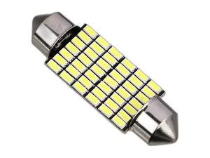 Автолампа диод T10(W5W) 12V 42 SMD диодов 1-контактная белая, габариты, номер, (S08201120), артикул ST10-42SMD-3014