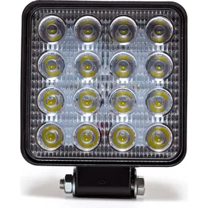Фара светодиодная рабочего света 48W 16LED направленный свет (110х140х28) 12/24V (Slim), квадрат, артикул 0-АЕ48S-16LED-28НС