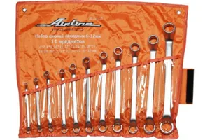 Набор ключей накидных с изгибом 11 предметов (6*7- 30*32)) ATAH015, артикул 0-ATAH015