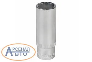 Головка торцевая 1/4" DR шестигранная глубокая 13 мм AT-S14-18, артикул 0-AT-S14-18