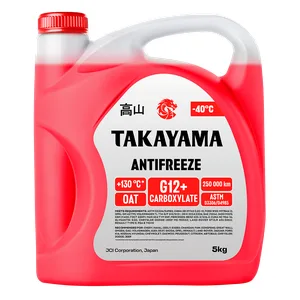 Охлаждающая жидкость Антифриз TAKAYAMA G12+ -40°C красный 5л, артикул 103464