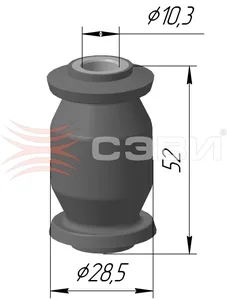 Сайлентблок DAEWOO Matiz, CHEVROLET Spark, рычага переднего, ЭКСПЕРТ. 96380613 "СЭВИ", артикул 1224-4040