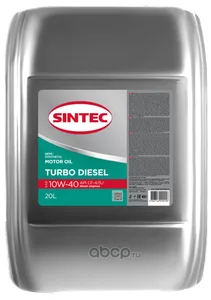 Масло моторное Sintec 10W-40 Турбо Дизель CF-4/SJ п/синтетика 20 л, артикул 122446
