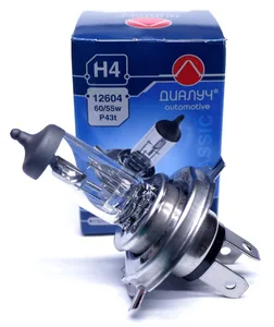Лампа H4 12Vх60/55W голубая +60% "PRIME BLUE RAY" (к-т 2 шт), артикул 12604 PR BR DUO