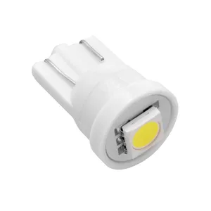 Автолампа W5W, 12V светодиод T10 1SMD (5050) W2.1x9.5d WHITE. 12T10-W\1SMD "МАЯК"