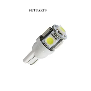 Автолампа W5W, 12V светодиод T10 5SMD (5050) W2.1x9.5d WHITE. 12T10-W\5SMD "МАЯК"
