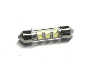 Автолампа C5W, 12V светодиод T11x36 S8.5 4SMD (3528) WHITE. 12T11x36-W\4SMD "МАЯК"
