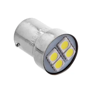Автолампа R5W, 12V светодиод T15 4SMD (5050) BA15s WHITE (блистер). 12T15-W\4SMD\BL "МАЯК"