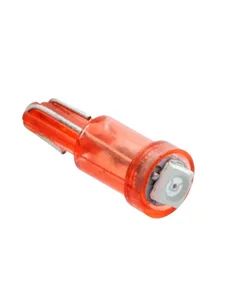 Автолампа W1.2W, 12V светодиод T5 W2.0x4.6d RED. 12T5-R "МАЯК"
