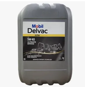 Масло моторное Mobil Delvac Ultra 5W-40 Ultimate Defense CF-4, CG-4, CH-4, CI-4+ синтетика 20 л (Delvac 1 5W-40), артикул 157414