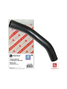 Патрубок радиатора HYUNDAI, KIA, от переходника к двигателю (EPDM). 25411-3X150 "ROSTECO", артикул 21002