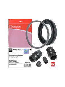 Ремкомплект тормозного суппорта CITROEN, MITSUBISHI, PEUGEOT, (6 деталей)(EPDM). 6RU698471 "ROSTECO", артикул 21087