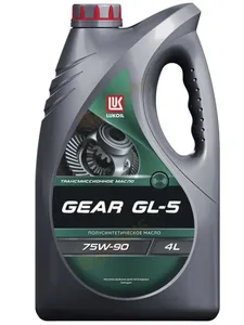 Масло трансмиссионное Лукойл GEAR 75W-90 GL-5 п/синтетика 4 л, артикул 2240009