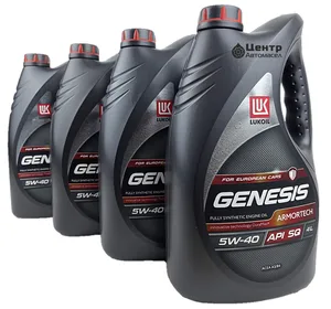 Масло моторное Лукойл Genesis Armortech 5W40 SQ/СF, А3/В4 синтетика 4 л (обновление API SN, API SP до API SQ), артикул 2255948