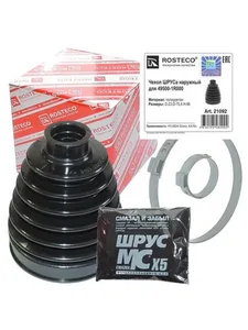 Пыльник ШРУСа наружный VAG, (+хомуты) H=125, D=86, d=25,5. 6Q0498203A "ROSTECO", артикул 22635