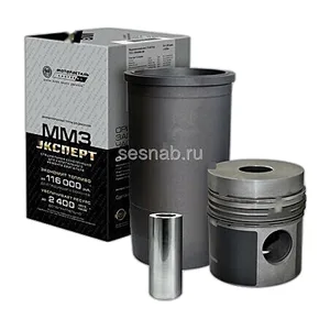 Поршнекомплект дв.ММЗ 245, d=110мм. (гильза L=230мм., поршень, палец d=38мм., кольца поршн. 4шт., упл. кольца) "Эксперт", артикул 245-1000108-С-90