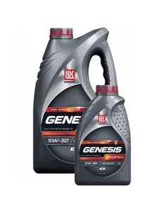 Масло моторное Лукойл Genesis Armortech НК 5W-30 SL/CF, А3/B4 синтетика 4 л, артикул 3149287