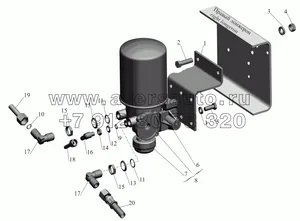 Кронштейн воздухоосушителя, артикул .320305-02-3511015