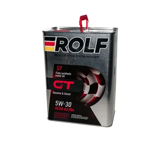 Масло моторное ROLF GT 5W-30 SL/CF, A3/B4 синтетика 4 л, артикул 322620