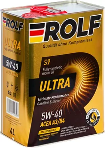 Масло моторное ROLF Ultra 5W-40 SP, A3/B4 синтетика 4 л, артикул 323106