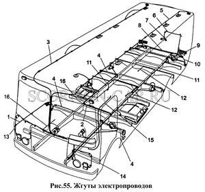 Жгут верхних габаритных фонарей, артикул .4234-110-3724011-10