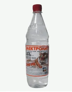 Электролит кислотный (плотность 1,28) 1,5 л ЗВЕРЬ, артикул 4607127312281