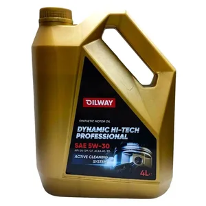 Масло моторное OILWAY 5W-30 Dynamic Hi-Tech Professional SN/CF, A3/B4 синтетика 4 л, артикул 4670030170026