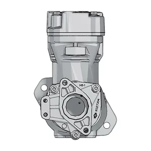 Компрессор ГАЗ 33106 Валдай, ПАЗ, КАМАЗ, дв.Cummins 3.8, 1-о цилиндровый, водянного охлаждения, привод под шестерню, повышенной производительностью (5282444, K225, 5265245, 5268950, 5268950А), артикул 4932265