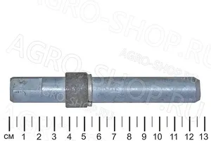 Вал помпы ГАЗ 24, 53, УАЗ со стопорным кольцом и втулкой, артикул 511-1307006
