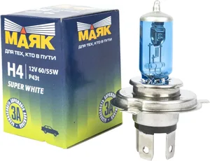 Автолампа Н4, 24V 75/70W P43t SUPER WHITE. 54430SW "МАЯК"