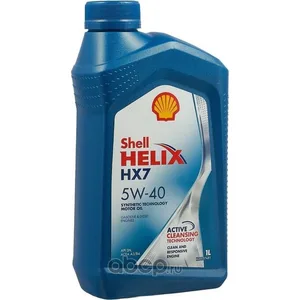 Масло моторное Shell Helix HX7 5W-40 SP, A3/B4 п/синтетика 1 л, артикул 550070318
