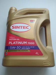 Масло моторное Sintec Platinum 7000 5W-30 GF-6A. SP синтетика 4 л, артикул 600153