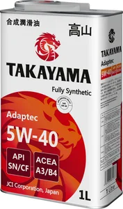Масло моторное TAKAYAMA Adaptec 5W-40 SN/CF, A3/B4 синтетика 1 л, артикул 605586