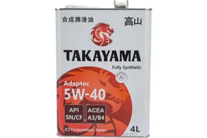 Масло моторное TAKAYAMA Adaptec 5W-40 SN/CF, A3/B4 синтетика 4 л, артикул 605587
