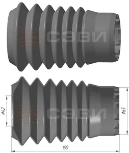 Пыльник стойки ВАЗ 2110-12, телескопической, ЭКСПЕРТ. 2110-2905681 "СЭВИ", артикул 6108