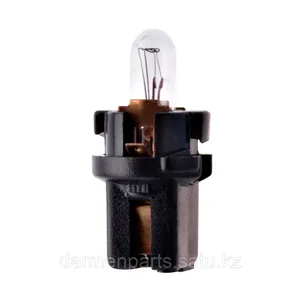 Автолампа T1.2W, 12V 1.2W, цоколь B8.7d (с патроном) (пан.приб). 612012P8,7/10 "МАЯК" (уп. 10 шт)