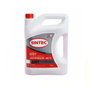 Охлаждающая жидкость Антифриз Sintec Luxe G12+ красный -40 5 кг, артикул 614503