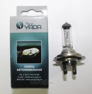 Автолампа H7, 12V 100W, цоколь Px26d, "CLEAR". 800038 "Nord YADA" — ракурс 1