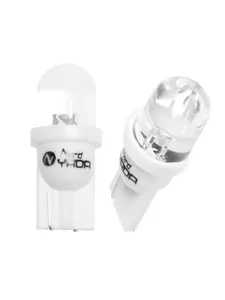 Автолампа W5W, 12V, BW2,1х9,5d, (светодиод T10-01 1LED) белый 0.18W 4lm. 900291 "Nord YADA"