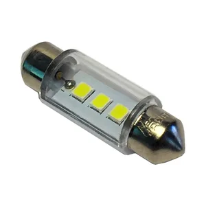 Автолампа C5W, 12V, S8,5 (36mm), (светодиод T11 3LED) белый (0.18W 18lm). 900301 "Nord YADA"