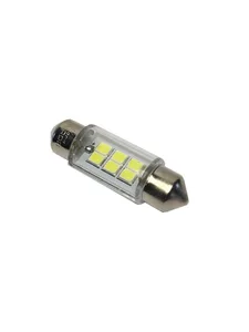 Автолампа C5W, 12V, S8,5 (36mm), (светодиод T11 6SMD) белый (0.36W 36lm). 900302 "Nord YADA"